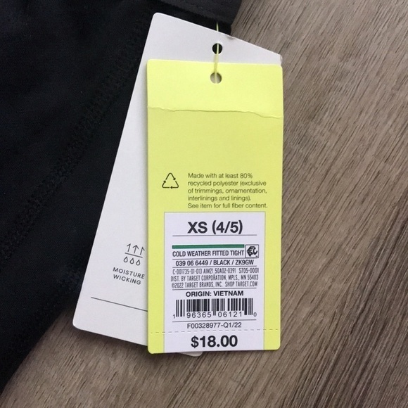 2/$25 Fitted Tights for Cold Weather Size XS 4/5 for Boy or Girl - Picture 7 of 7